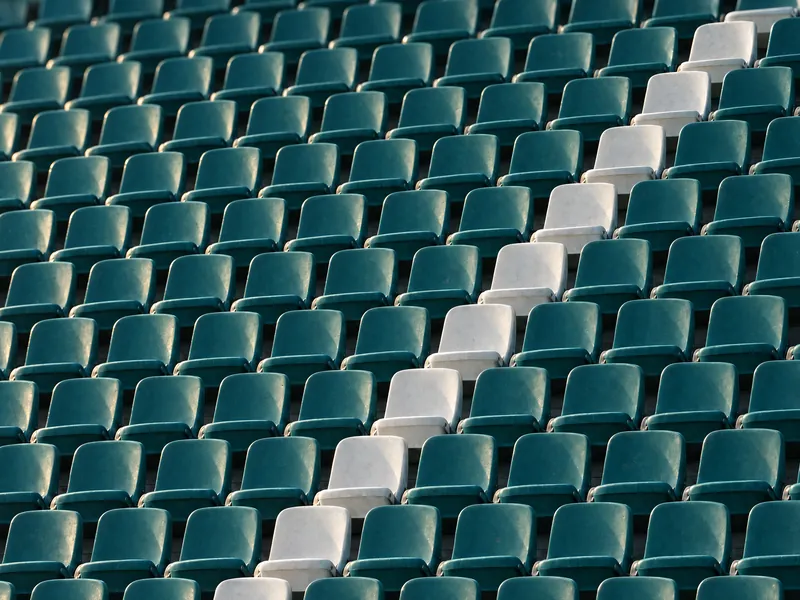 Gradins de stade vides